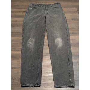 Levis 550 Orange Tab Relaxed Jeans Mens 38x36 Faded Black USA Made Vintage 90s